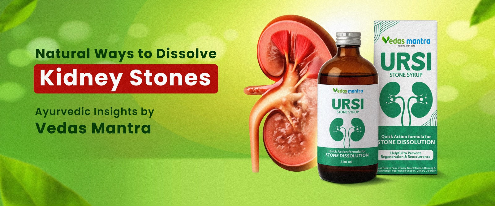 Natural Ways to Dissolve Kidney Stones: Ayurvedic Insights by Vedas Mantra