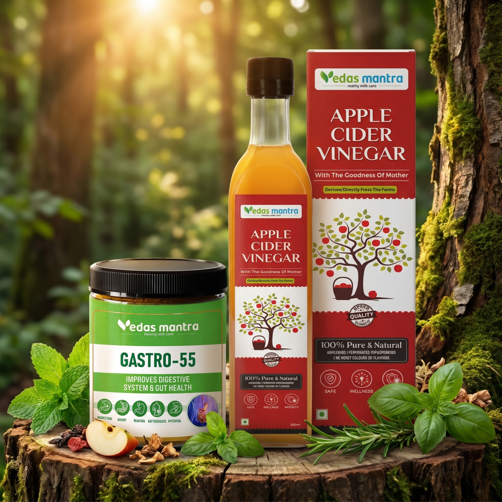 Vedas Digestion kit for Healthy Digestion, gut balance, Gas, Indigestion, Acidity & Bloating (Free Consultation + Free diet Plan)