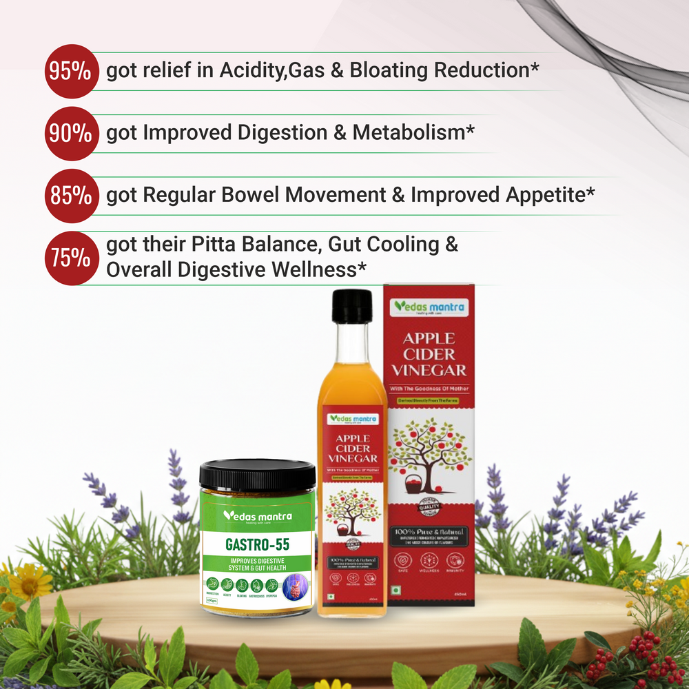 Vedas Digestion kit for Healthy Digestion, gut balance, Gas, Indigestion, Acidity & Bloating (Free Consultation + Free diet Plan)
