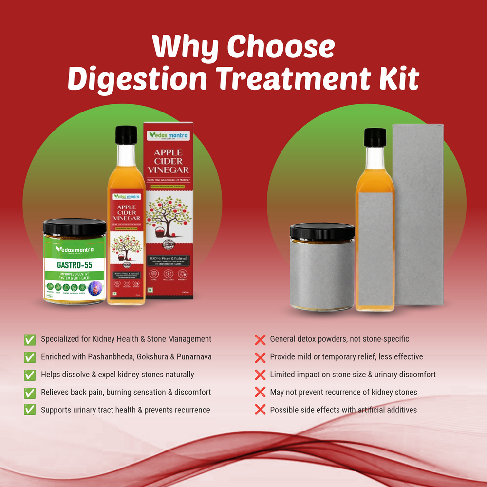 Vedas Digestion kit for Healthy Digestion, gut balance, Gas, Indigestion, Acidity & Bloating (Free Consultation + Free diet Plan)