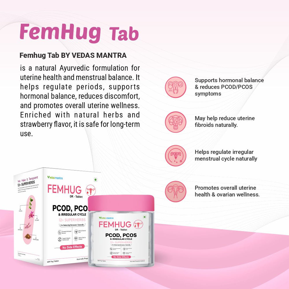 Femhug Tablet for Female Wellness (Free Consultation + Free diet Plan)