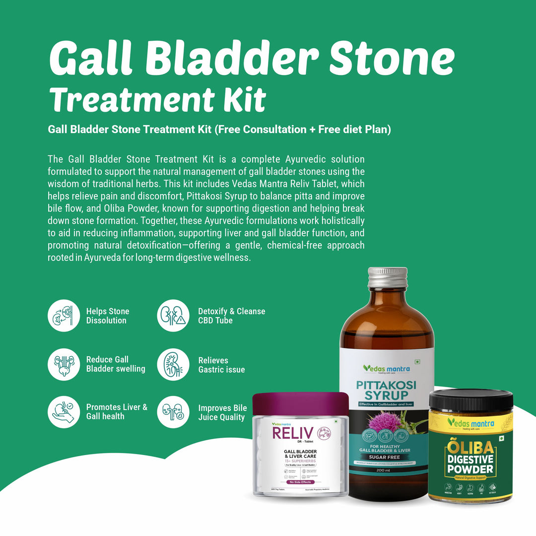 Gall Bladder Stone Treatment Kit (Free Consultation + Free diet Plan)