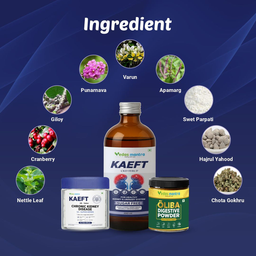 KAEFT Combo For CKD & Creatinine (Free Consultation + Free diet Plan)