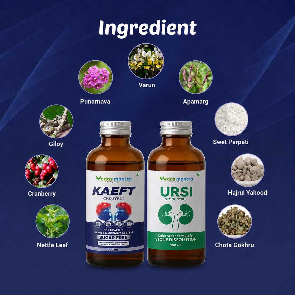 UTI TREATMENT KIT - URSI SYRUP+KAEFT SYRUP  (Free Consultation + Free diet Plan)